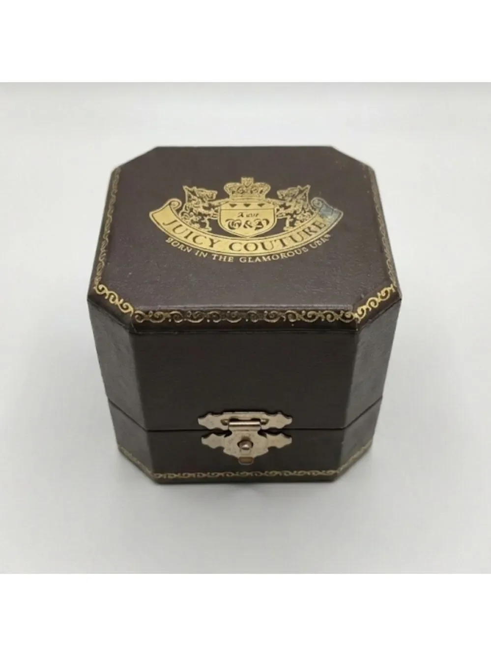 Juicy Couture Brown Jewelry Box with Gold Details
